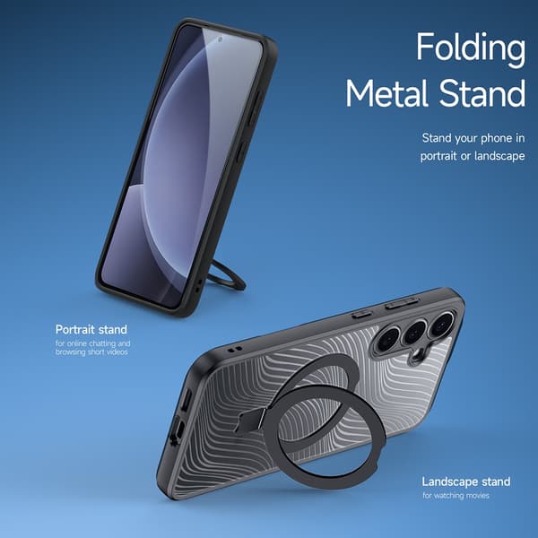 DUX DUCIS Samsung Galaxy S25 Deksel Aimo Series MagSafe Kickstand Svart