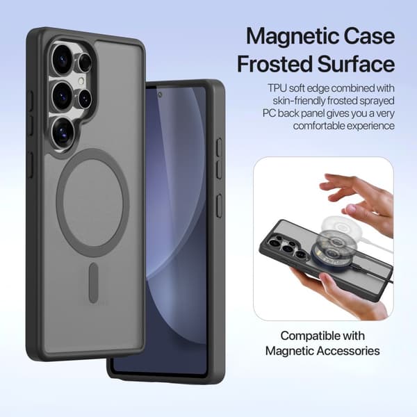 DUX DUCIS Samsung Galaxy S25 Ultra Kotelo 2-in-1 Lawa Series MagSafe Musta