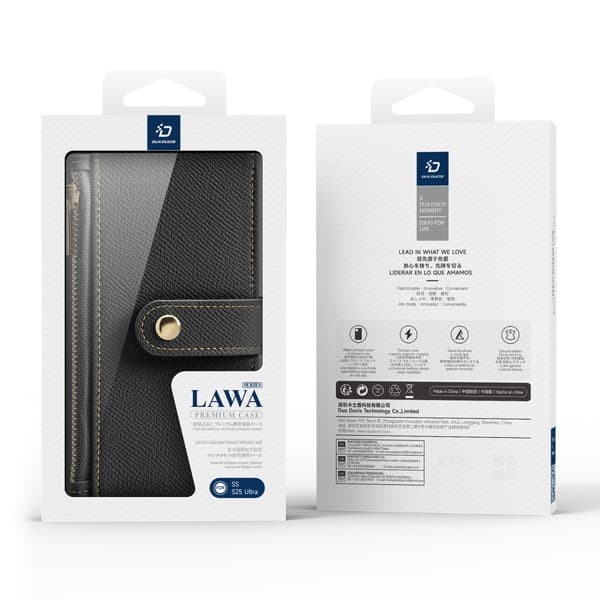 DUX DUCIS Samsung Galaxy S25 Ultra Kotelo 2-in-1 Lawa Series MagSafe Musta
