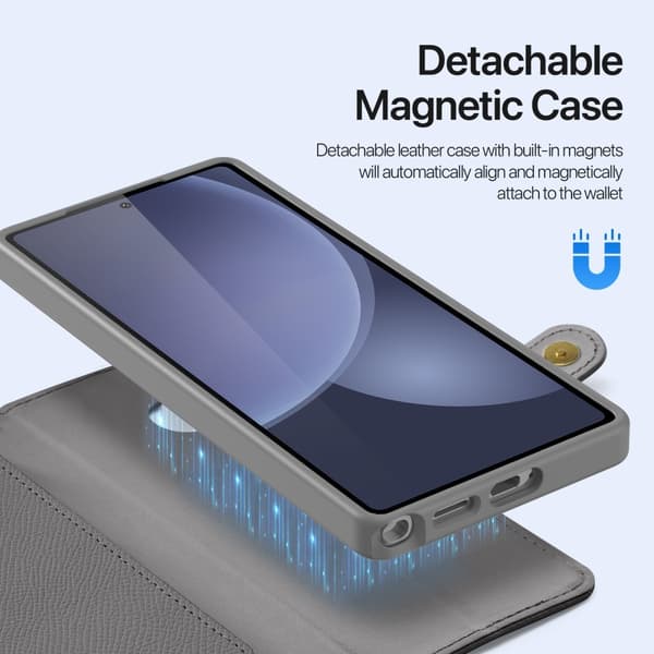 DUX DUCIS Samsung Galaxy S25 Ultra Kotelo 2-in-1 Lawa Series MagSafe Harmaa