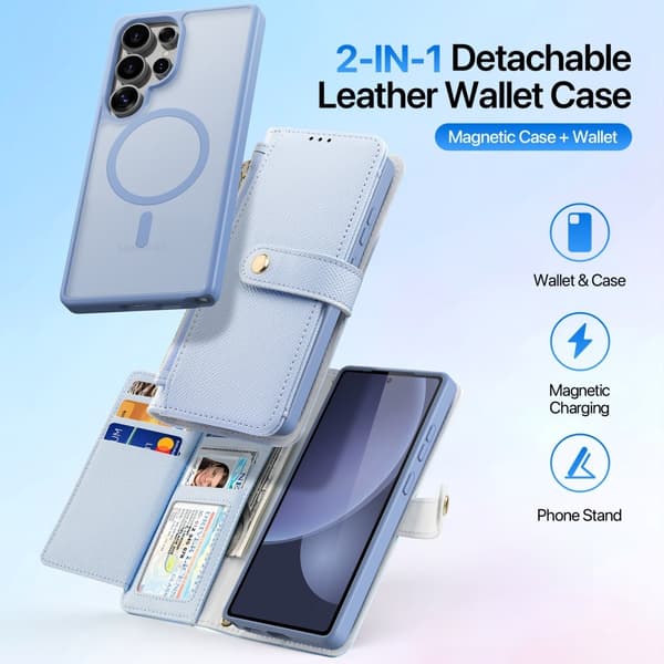 DUX DUCIS Samsung Galaxy S25 Ultra Etui 2-in-1 Lawa Series MagSafe Blå