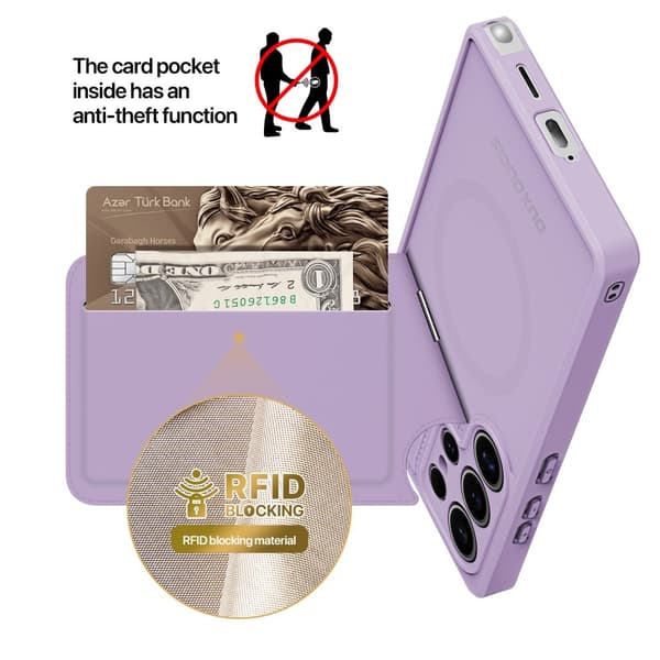 DUX DUCIS Samsung Galaxy S25 Ultra Kuori Rafi II Series MagSafe Violetti