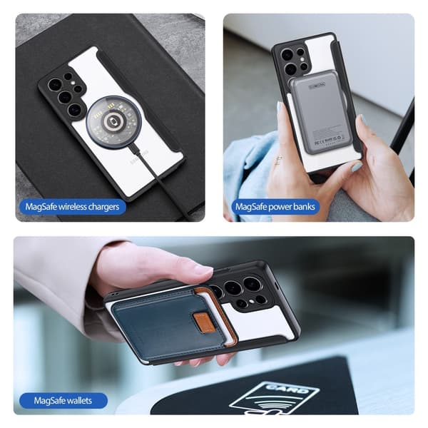 DUX DUCIS Samsung Galaxy S25 Ultra Kotelo Skin X Pro Series MagSafe Musta