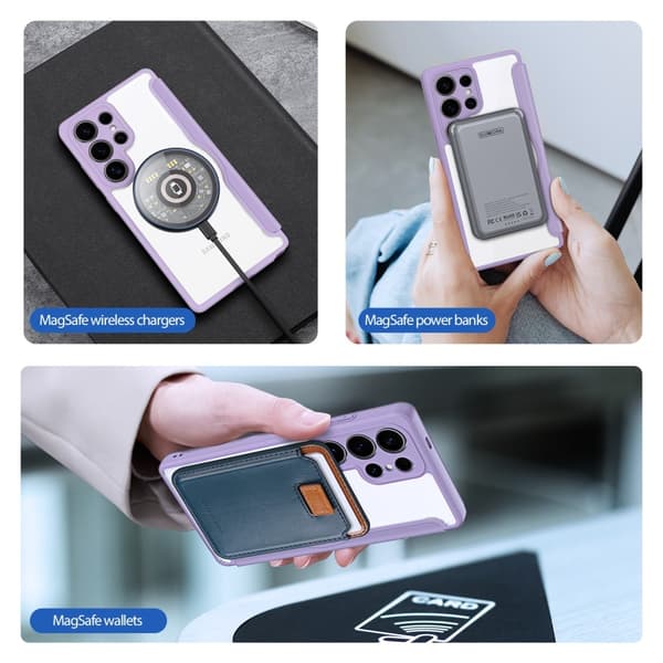 DUX DUCIS Samsung Galaxy S25 Ultra Kotelo Skin X Pro Series MagSafe Violetti