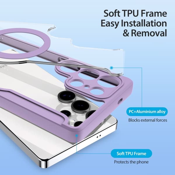 DUX DUCIS Samsung Galaxy S25 Ultra Kotelo Skin X Pro Series MagSafe Violetti