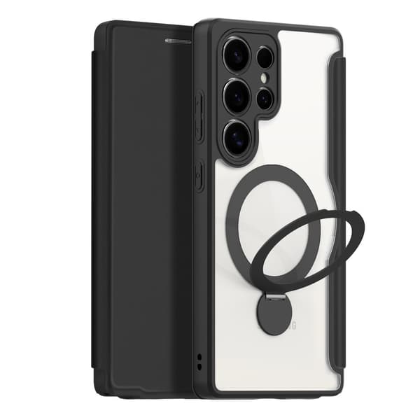 DUX DUCIS Samsung Galaxy S25 Ultra Kotelo Skin X Pro Series Kickstand MagSafe Musta