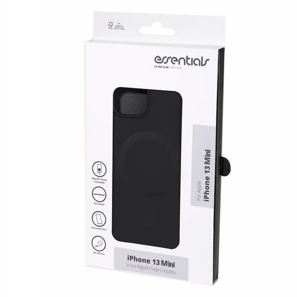 iPhone 13 mini Silicone Mag back cover, Black