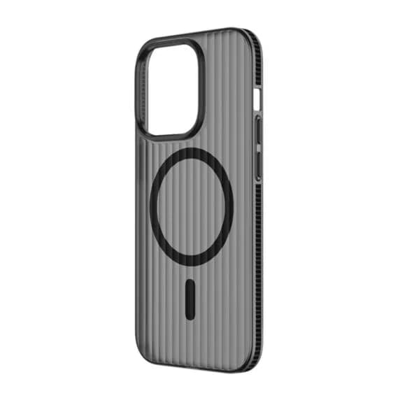 iPhone 14 Pro Mobilskal Korrugerad Anti-Halk - Svart