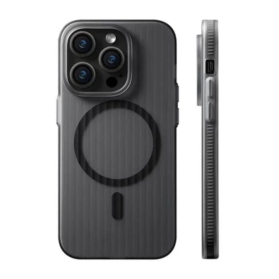 iPhone 14 Pro Mobilskal Korrugerad Anti-Halk - Svart