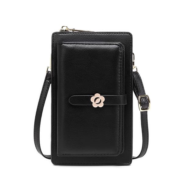INF Ny PU-läder Vertikal Crossbody-telefonplånbok
