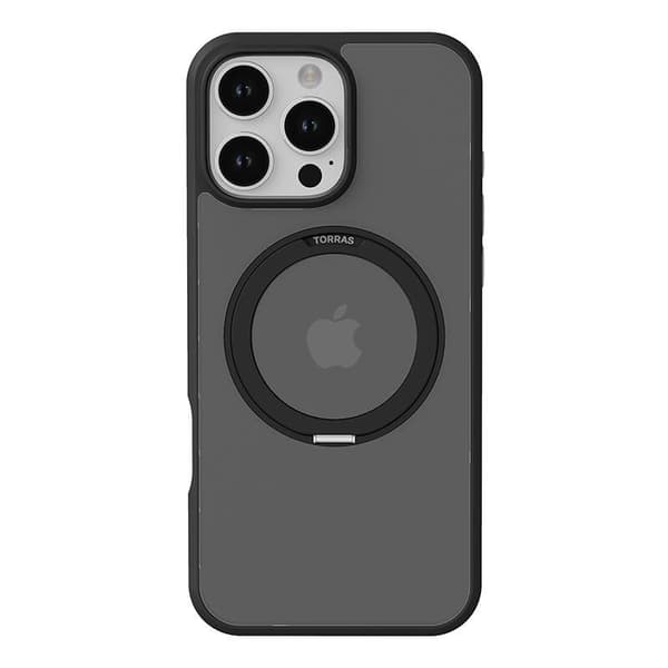 Torras Ostand Pro-deksel til iPhone 16 ProMax (svart