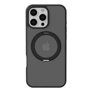 Torras Ostand Pro-deksel til iPhone 16 ProMax (svart