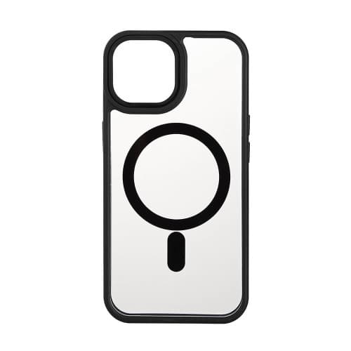 Back Bumper Clear Case MagSerie iPhone 15 Clear Case Black Bumper