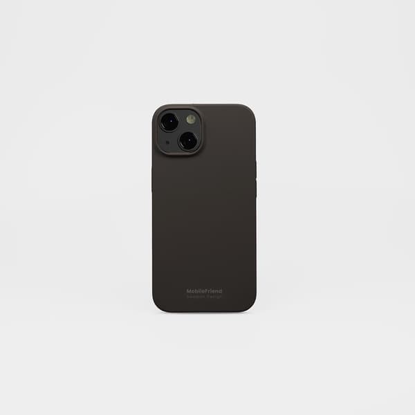MobileFriend iPhone 13/iPhone 14/iPhone 15 Cover Silikone Sort