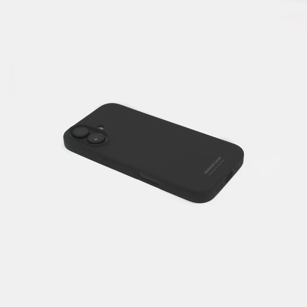 MobileFriend iPhone 16 Plus Kuori Silikoni Musta