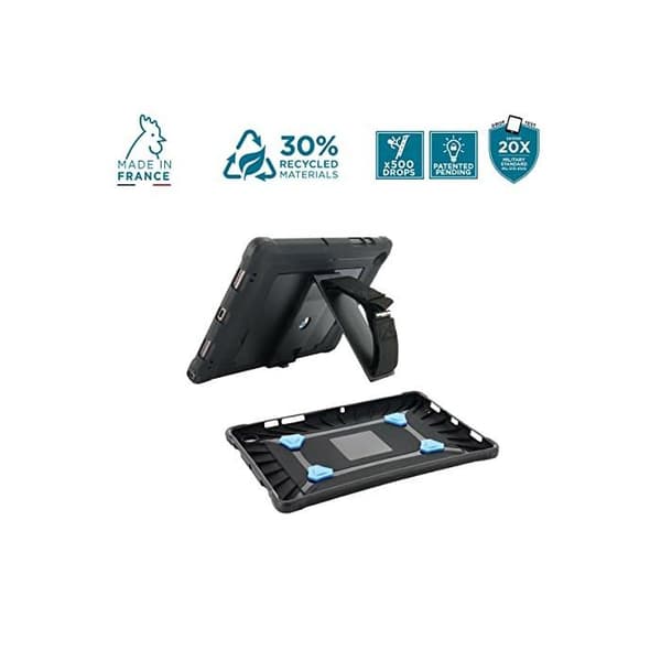 Skyddande Skal - MOBILIS - iPad 10,9" 10:e Generation - Stötsäker - Rotera 360° Stativ - Svart