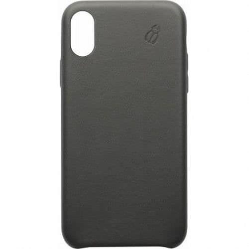 Fodral till iPhone X/XS i läder BEETLECASE Svart