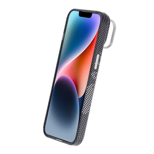 iPhone 13/14 Skal med Magsafe och Utfällbart Stativ - Rymdsvart