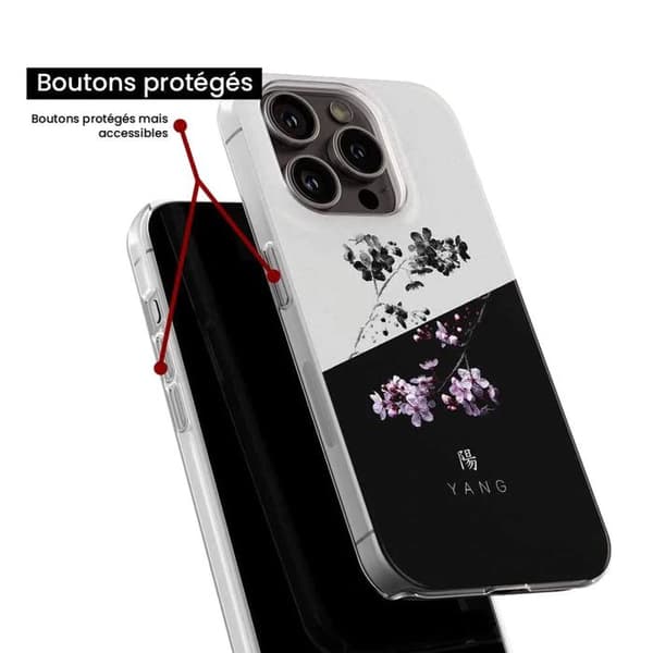 Tryckt silikonfodral som är kompatibelt med Samsung Galaxy A35 5G Yin och Yang