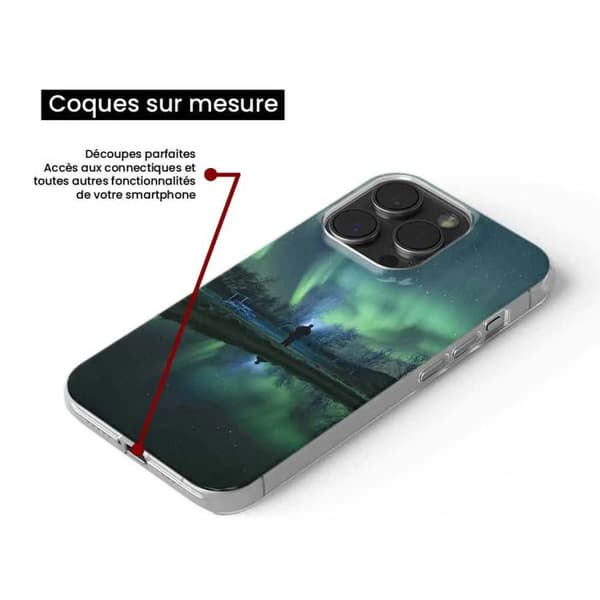 Tryckt silikonfodral som är kompatibelt med Samsung Galaxy A25 Northern Lights