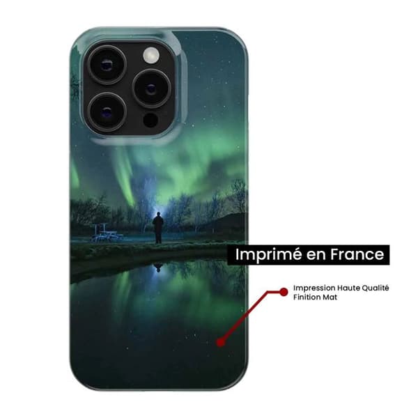 Tryckt silikonfodral som är kompatibelt med Samsung Galaxy A25 Northern Lights