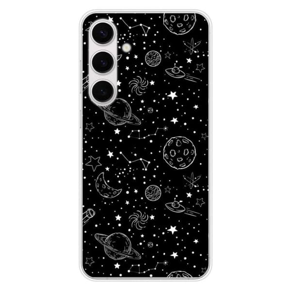 Tryckt silikonfodral som är kompatibelt med Samsung Galaxy S24 FE Galaxy draw