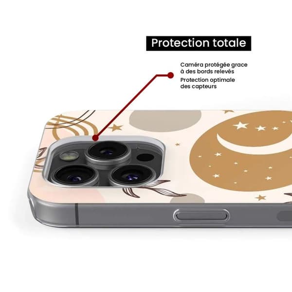 Tryckt silikonfodral som är kompatibelt med Apple iPhone 13 Pro Max Lunaison