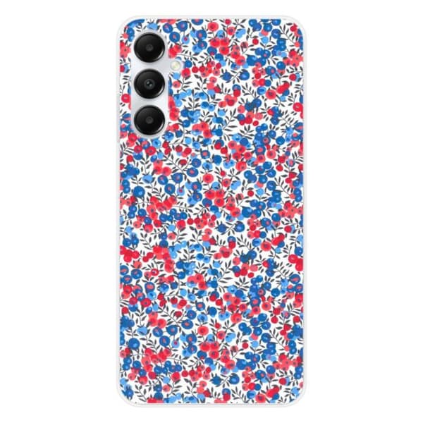 Tryckt silikonfodral kompatibelt Samsung Galaxy A25 Liberty Wiltshire Blue