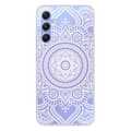 Miniatyrbild 1 av 6: Siliconefodral tryckt - 1001 fodral - Samsung Galaxy A34 5G - Vit mandala - Optimal skydd - TPU Gel