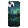 Miniatyrbild 1 av 6: Tryckt silikonfodral som är kompatibelt med Apple iPhone 15 Northern Lights