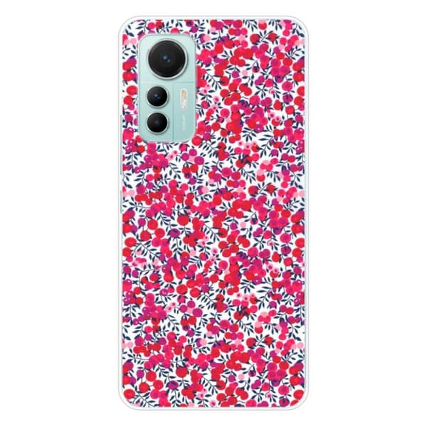 Tryckt silikonfodral kompatibelt med Xiaomi Mi 12 Lite Liberty Wiltshire Red