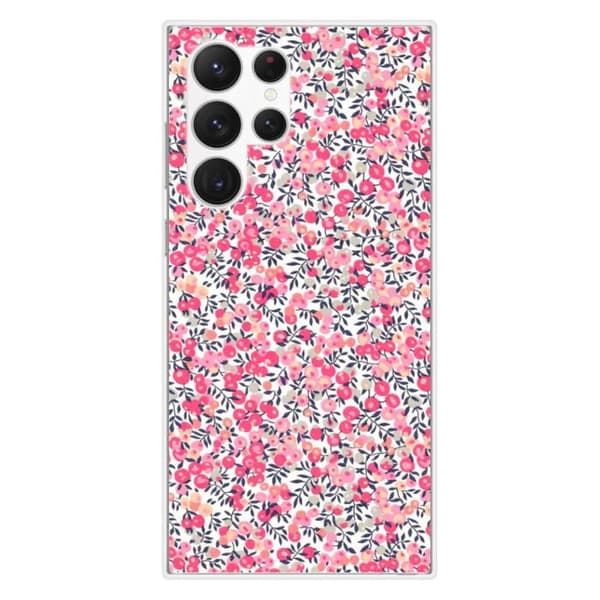 Tryckt silikonfodral kompatibelt Samsung Galaxy S23 Ultra Liberty Wiltshire Rose