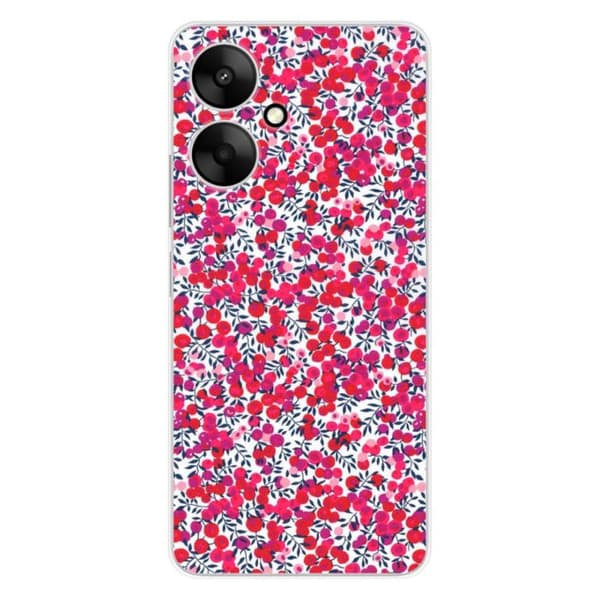 Tryckt silikonfodral kompatibelt Xiaomi Redmi 13C 5G Liberty Wiltshire Red