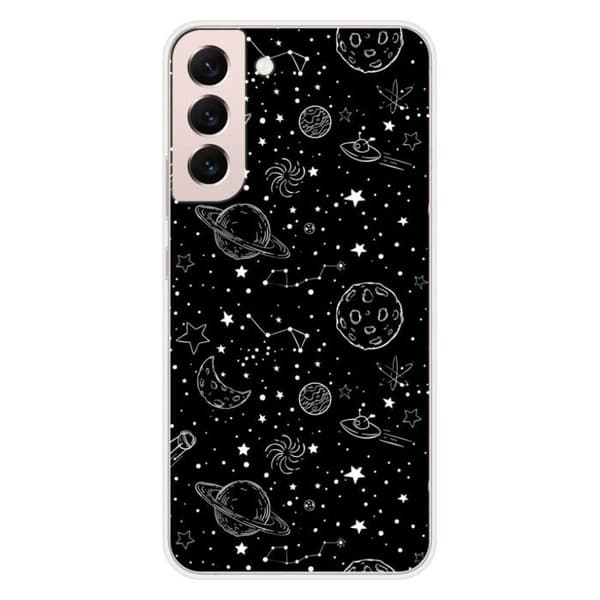 Tryckt silikonfodral som är kompatibelt med Samsung Galaxy S22 Plus Galaxy draw