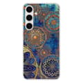 Miniatyrbild 1 av 6: Silikonskal med tryck - 1001 skal - Samsung Galaxy S24 FE - Blå mandala - Optimal skydd - TPU Gel