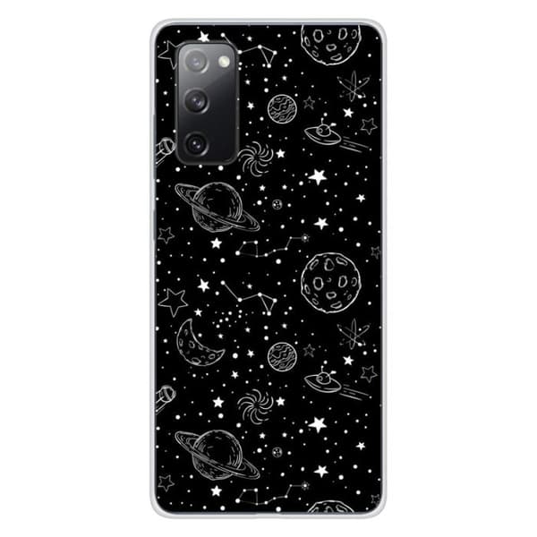 Tryckt silikonfodral som är kompatibelt med Samsung Galaxy S20 FE Galaxy draw