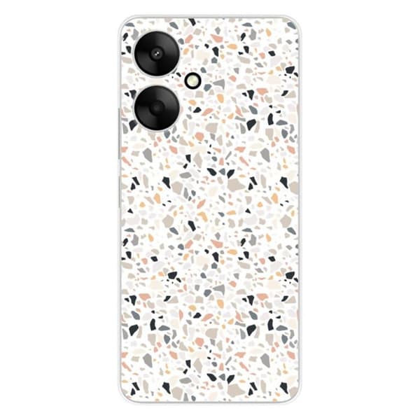 Silicone-skal med tryck - 1001 skal - Xiaomi Redmi 13C 5G - Färgglad terrazzo-mönster - Optimal skydd