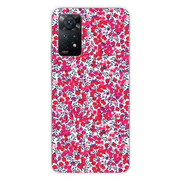 Tryckt silikonfodral kompatibelt Xiaomi Redmi Note 11 Pro Plus 5G Liberty Wiltshire Red
