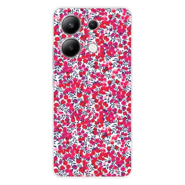 Tryckt silikonfodral kompatibelt Xiaomi Redmi Note 13 4G Liberty Wiltshire Red