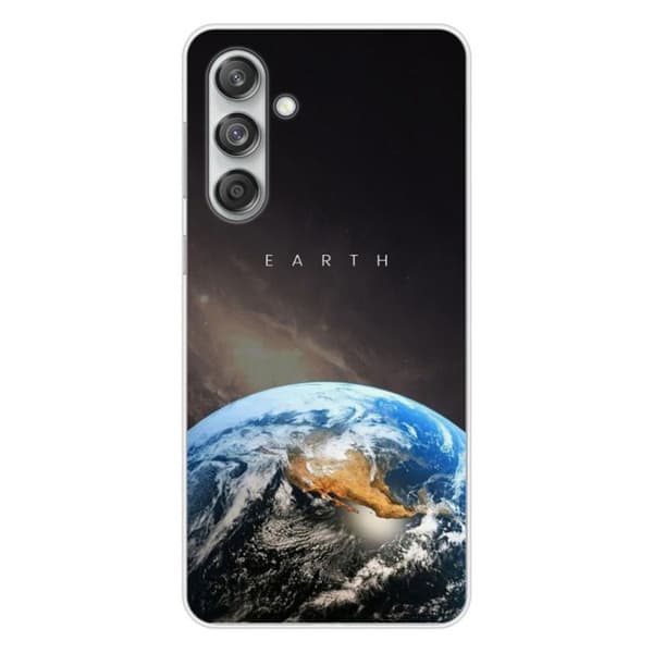Tryckt silikonfodral som är kompatibelt med Samsung Galaxy M55 5G Earth