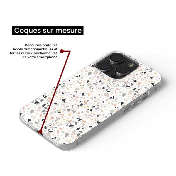 Silicone-skal med tryck - 1001 skal - Xiaomi Redmi 9 - Flerfärgad - Terrazzo-mönster - Optimal skydd