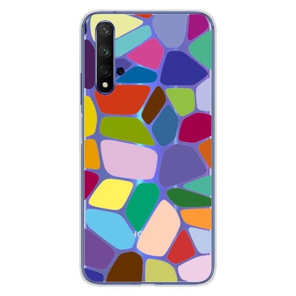 Siliconöverdrag med tryck - Vonoroi - Huawei Honor 20 - Flerfärgad - Halvstyv - Optimal skydd