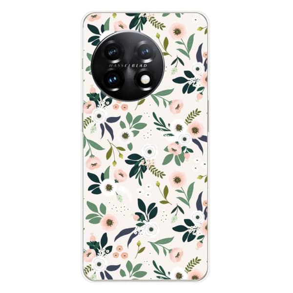 Tryckt silikonfodral som är kompatibelt med OnePlus 11 5G Flowers
