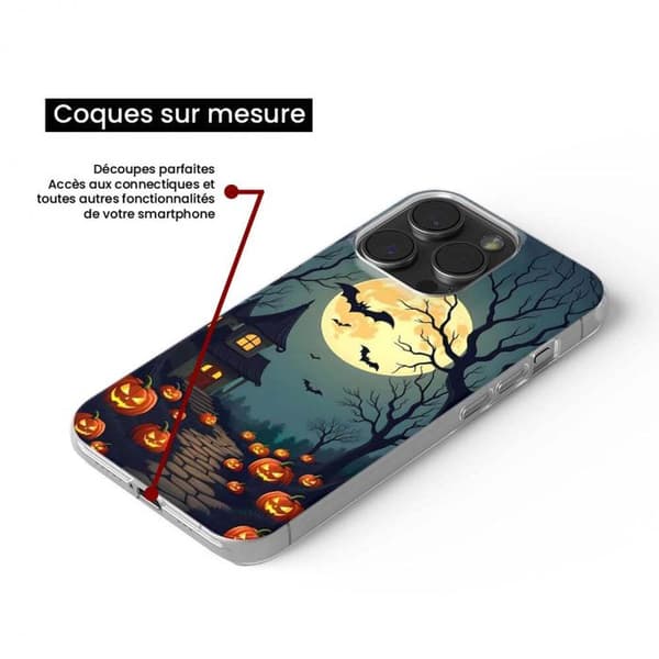 Silicone-designskal - 1001 skal - iPhone SE - Flerfärgad - Spöklik - Optimal skydd