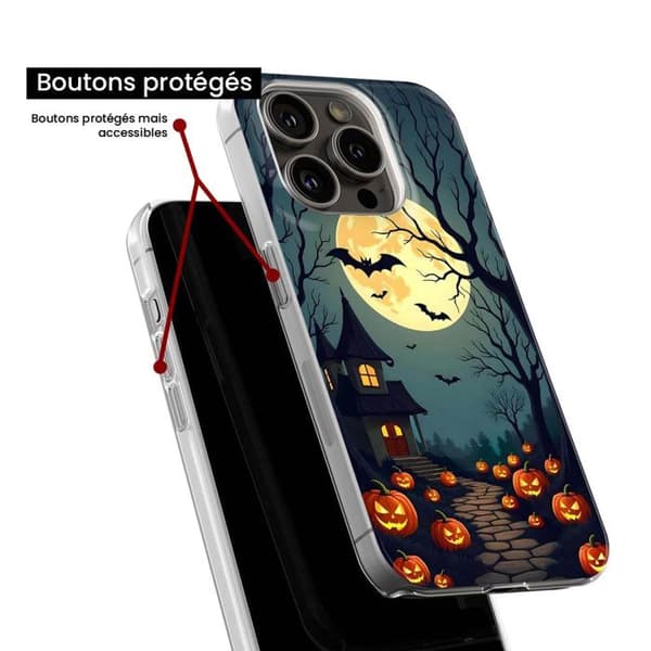 Silicone-designskal - 1001 skal - iPhone SE - Flerfärgad - Spöklik - Optimal skydd