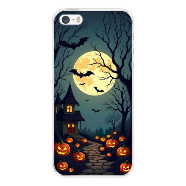 Silicone-designskal - 1001 skal - iPhone SE - Flerfärgad - Spöklik - Optimal skydd