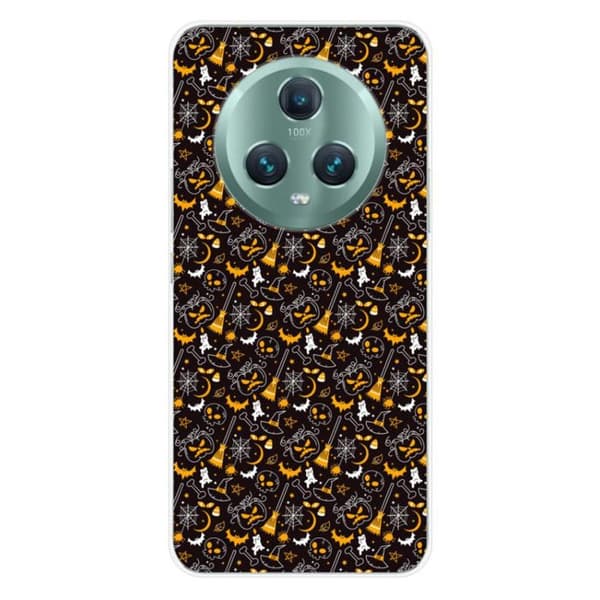 Tryckt silikonfodral som är kompatibelt med Huawei Honor Magic 5 Pro 5G HA Halloween-mönster