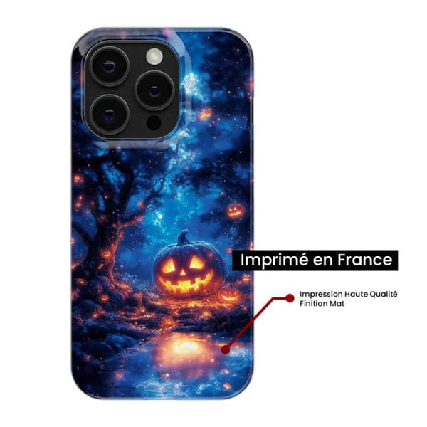 Tryckt silikonfodral kompatibelt Samsung Galaxy Note 10 Plus HA Pumpkin Forest