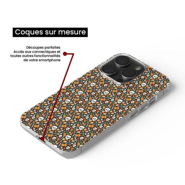 Tryckta silikonfodral - Huawei - Honor X8A - Multicolor - Optimal skydd - Skelettrytmer
