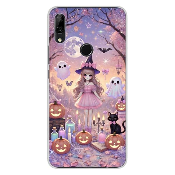 Tryckta silikonhöljet - Huawei - P Smart Z - Flerfärgad - Mangalloween-mönster - Optimal skydd